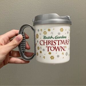 4/$10 - Busch Gardens Christmastown Durable Plastic Travel Mug